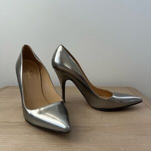 Kate Spade Metallic Silver Heels